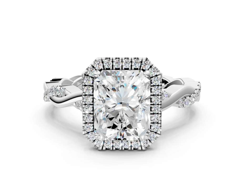 RADIANT TWISTED PAVE WITH HALO