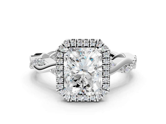 RADIANT TWISTED PAVE WITH HALO
