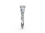CUSHION BAGUETTE CHANNEL RING