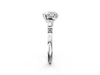HEART BAGUETTE ROUND CHANNEL RING