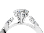 HEART FLORAL NATURE INSPIRED CHANNEL RING