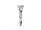 CUSHION BAGUETTE ROUND CHANNEL RING