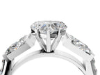 HEART BAGUETTE CHANNEL RING