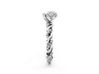 HEART TWISTED PAVE RING