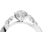 MARQUISE FLORAL NATURE INSPIRED CHANNEL RING