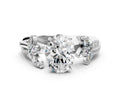 OVAL FLORAL NATURE INSPIRED CHANNEL RING