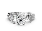 OVAL FLORAL NATURE INSPIRED CHANNEL RING