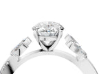 OVAL FLORAL NATURE INSPIRED CHANNEL RING