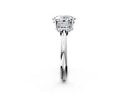 OVAL TRAPAZOID 3 STONE RING