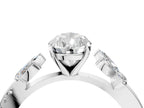 PEAR FLORAL NATURE INSPIRED CHANNEL RING