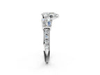 PEAR BAGUETTE CHANNEL RING