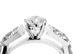 PEAR BAGUETTE CHANNEL RING