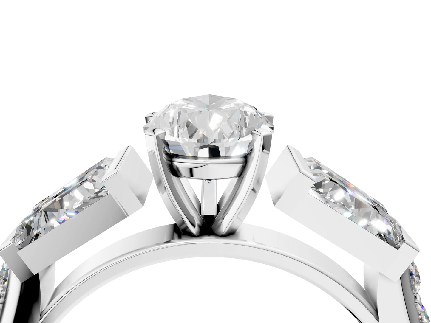 PEAR BAGUETTE CHANNEL RING - M&D Signature Jewels