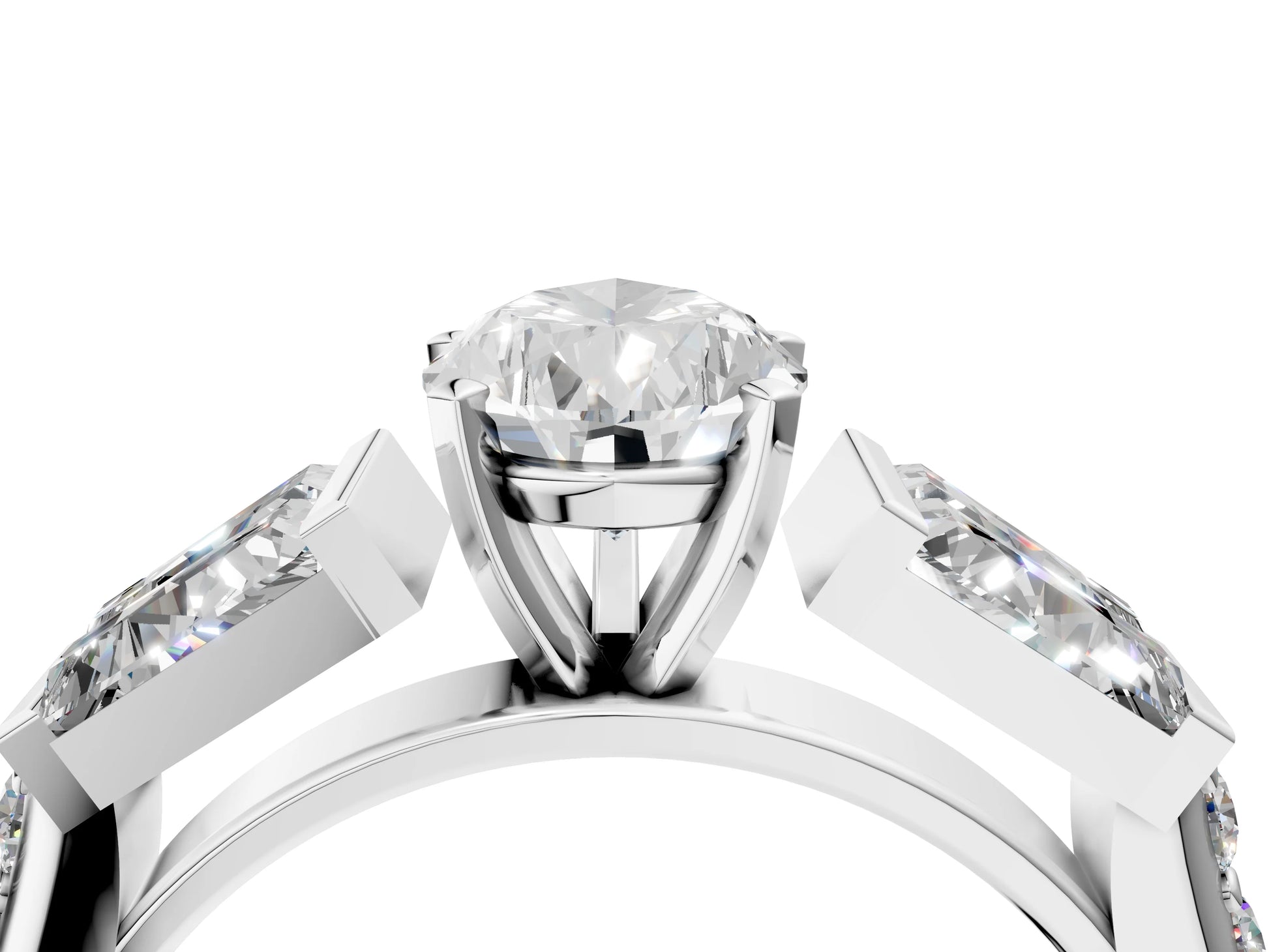 PEAR BAGUETTE CHANNEL RING - M&D Signature Jewels
