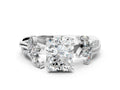 RADIANT FLORAL NATURE INSPIRED CHANNEL RING