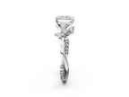 RADIANT FLORAL NATURE INSPIRED CHANNEL RING