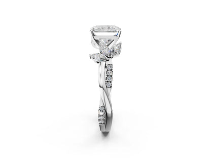 RADIANT FLORAL NATURE INSPIRED CHANNEL RING - M&D Signature Jewels