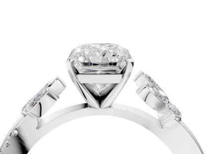 RADIANT FLORAL NATURE INSPIRED CHANNEL RING - M&D Signature Jewels