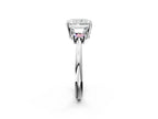 RADIANT TRAPAZOID 3 STONE RING