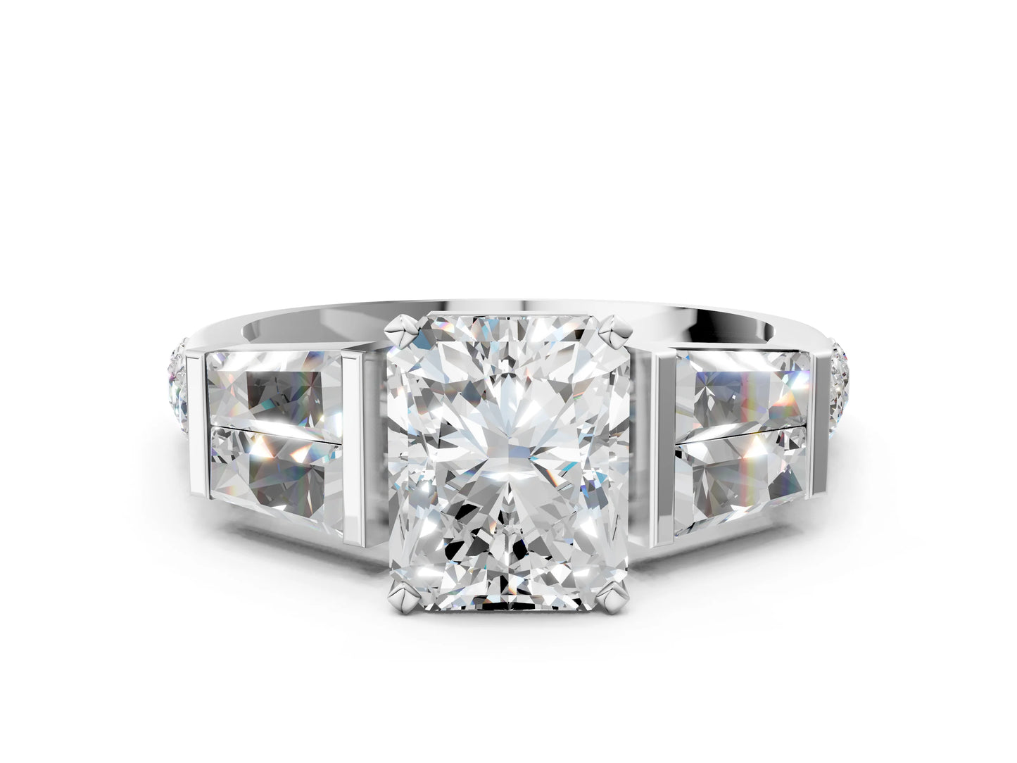 RADIANT BAGUETTE CHANNEL RING - M&D Signature Jewels