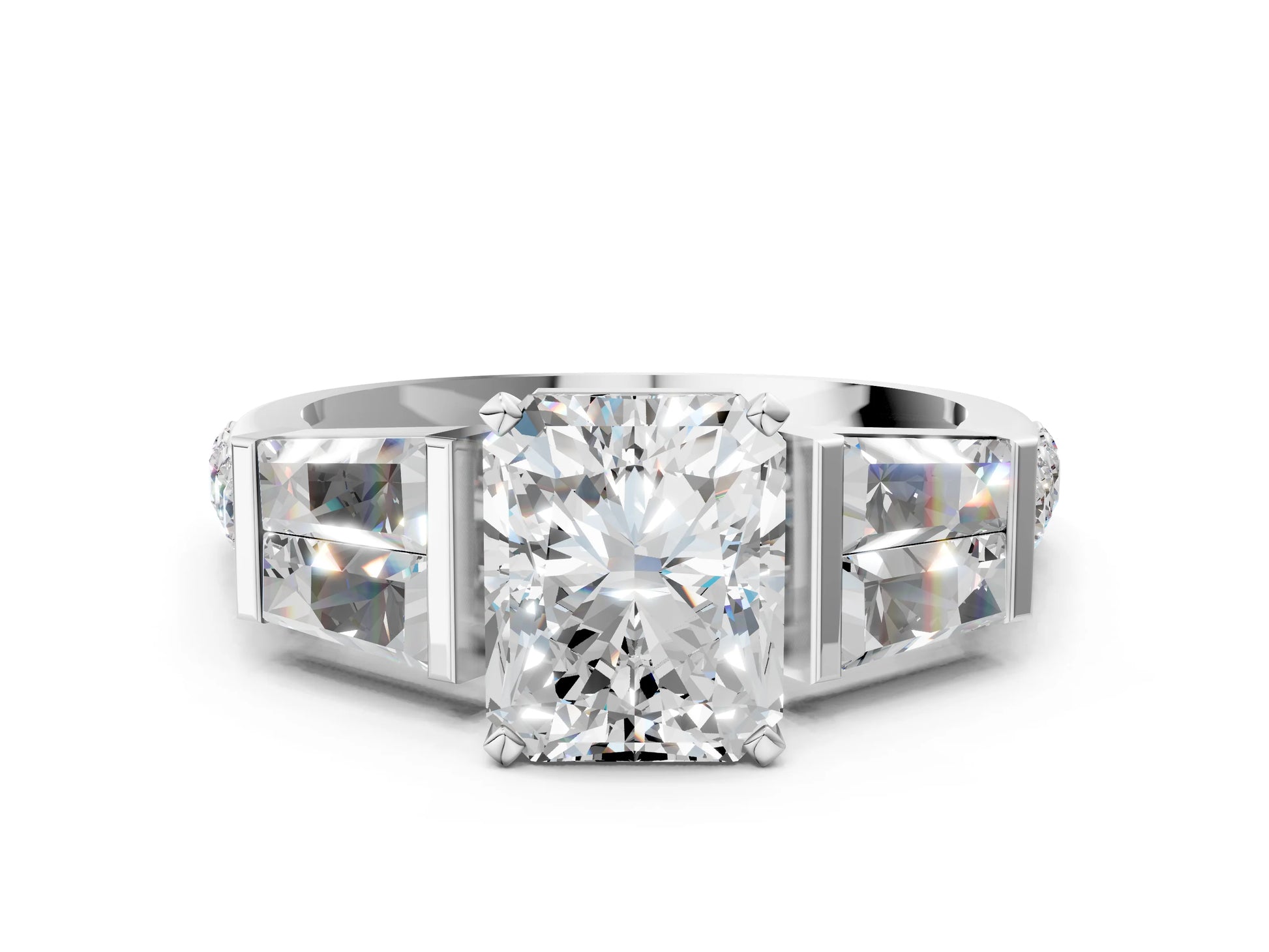RADIANT BAGUETTE CHANNEL RING - M&D Signature Jewels