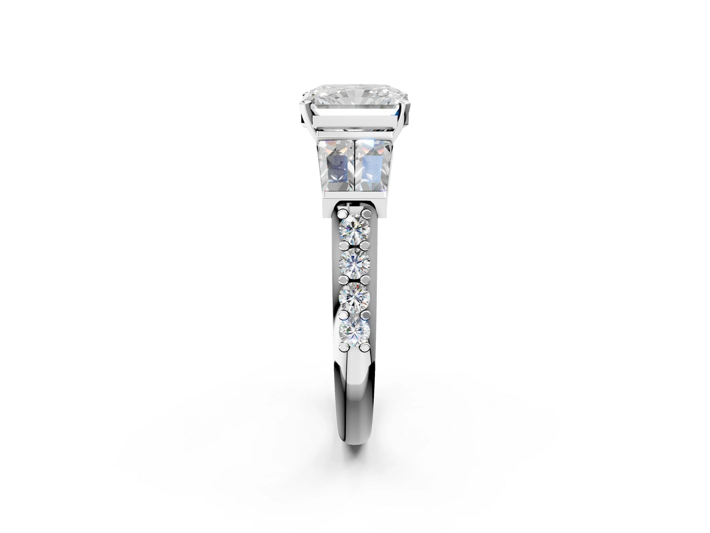 RADIANT BAGUETTE CHANNEL RING - M&D Signature Jewels