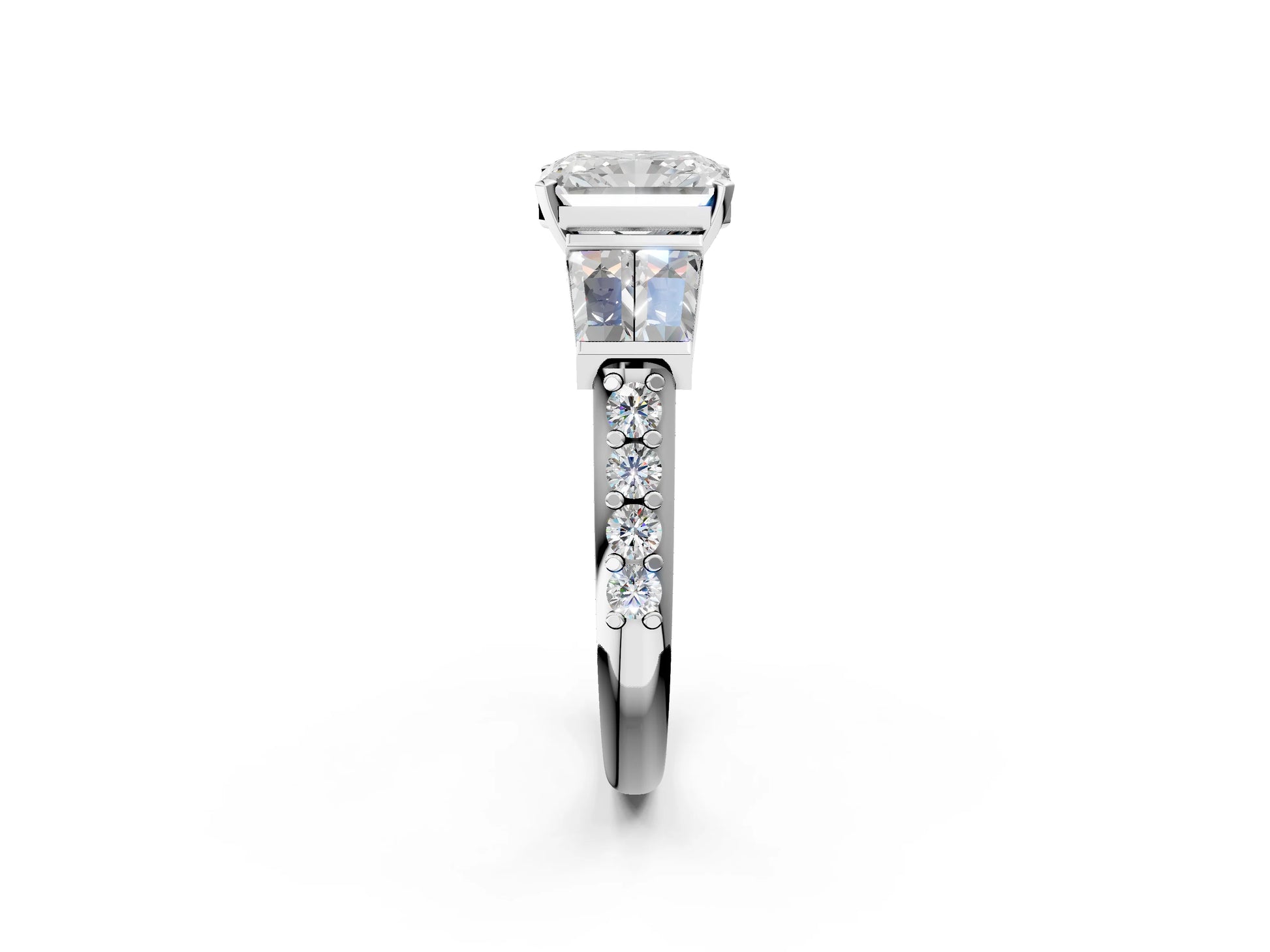RADIANT BAGUETTE CHANNEL RING - M&D Signature Jewels
