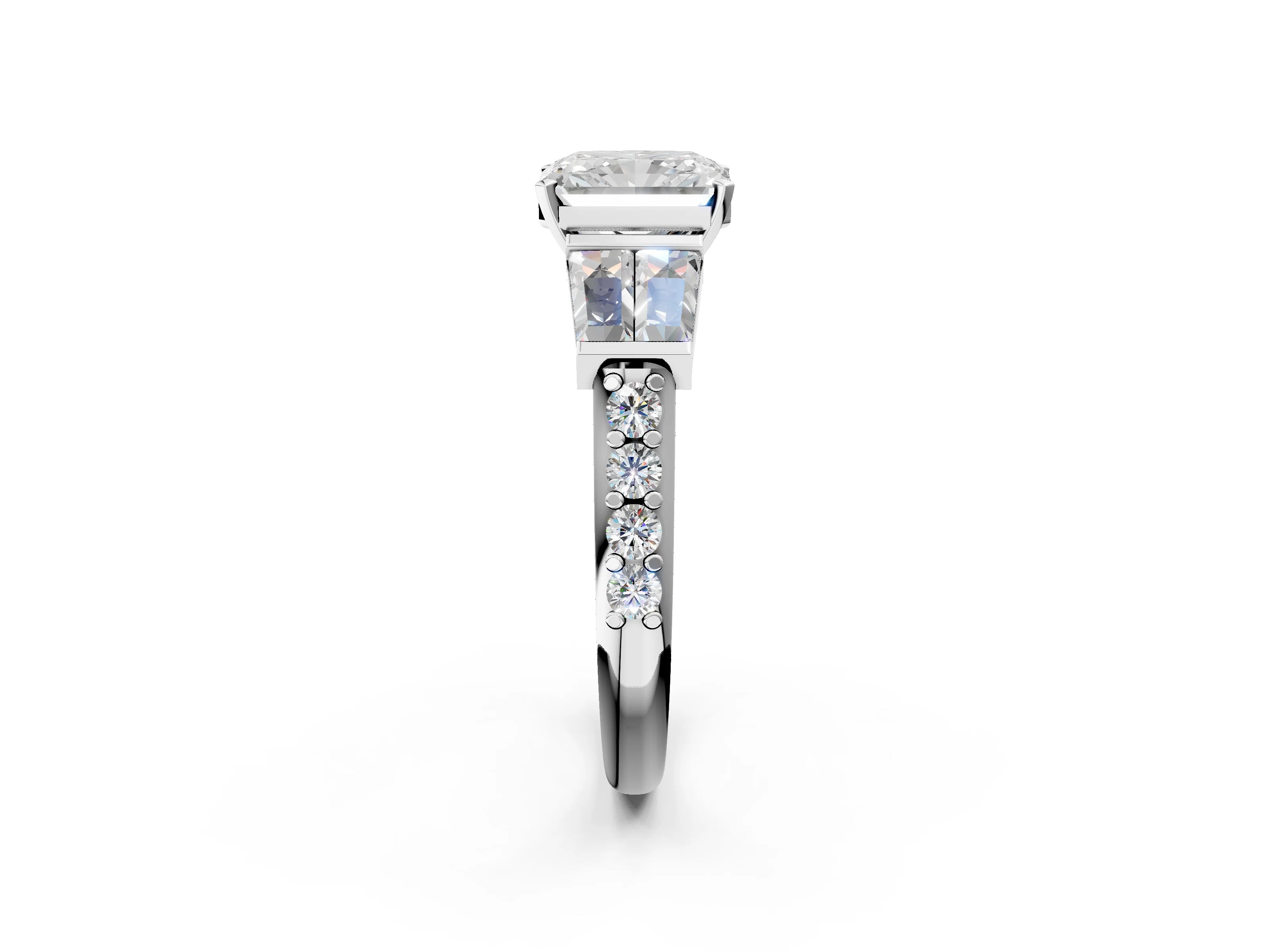RADIANT BAGUETTE CHANNEL RING