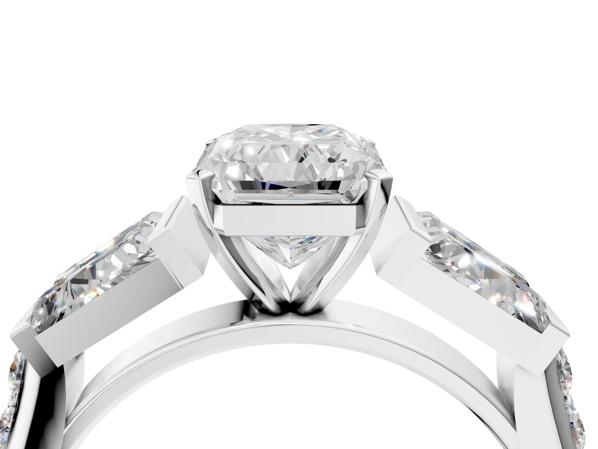 RADIANT BAGUETTE CHANNEL RING - M&D Signature Jewels