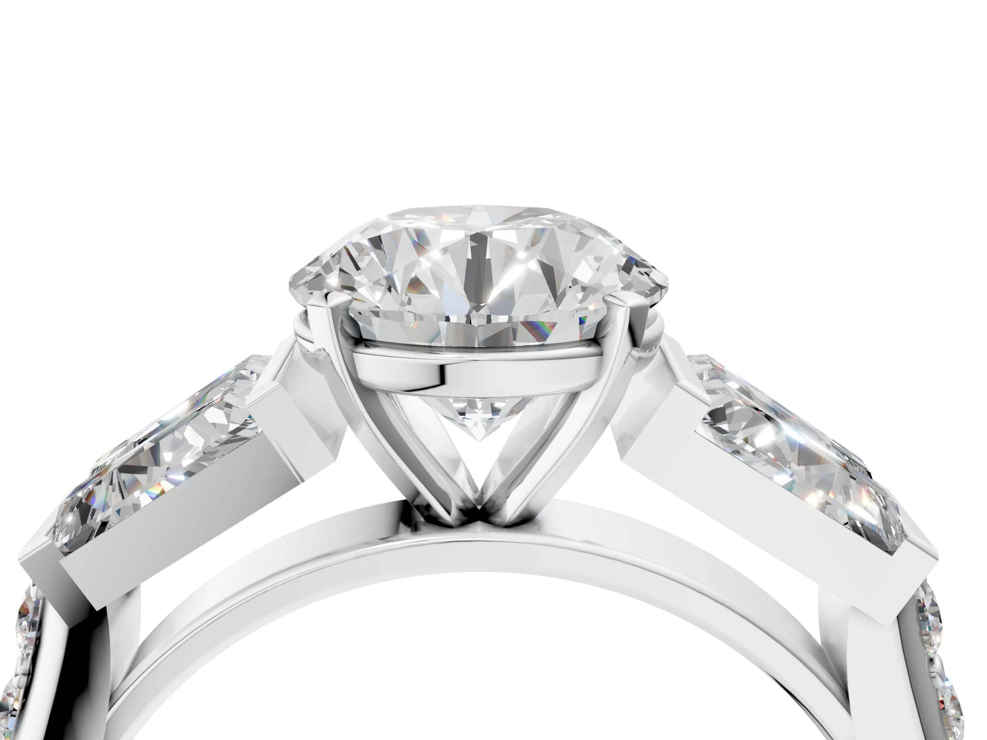 ROUND BAGUETTE CHANNEL RING