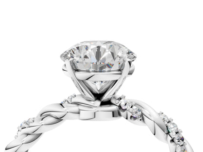 ROUND TWISTED PAVE RING - M&D Signature Jewels