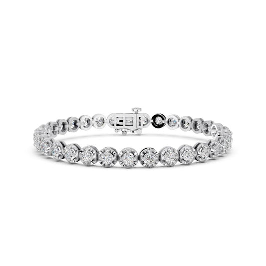 ROUND BUTTERFLY PRONG BRACELET