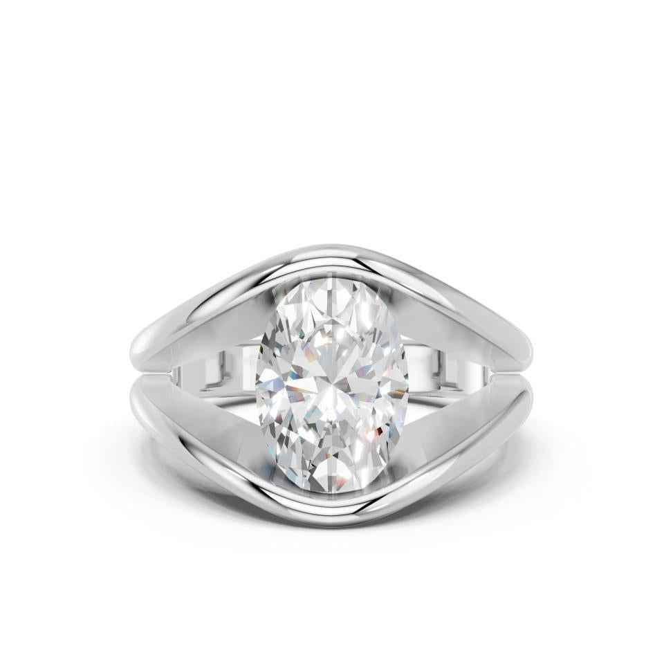 OVAL FANCY BEZEL RING