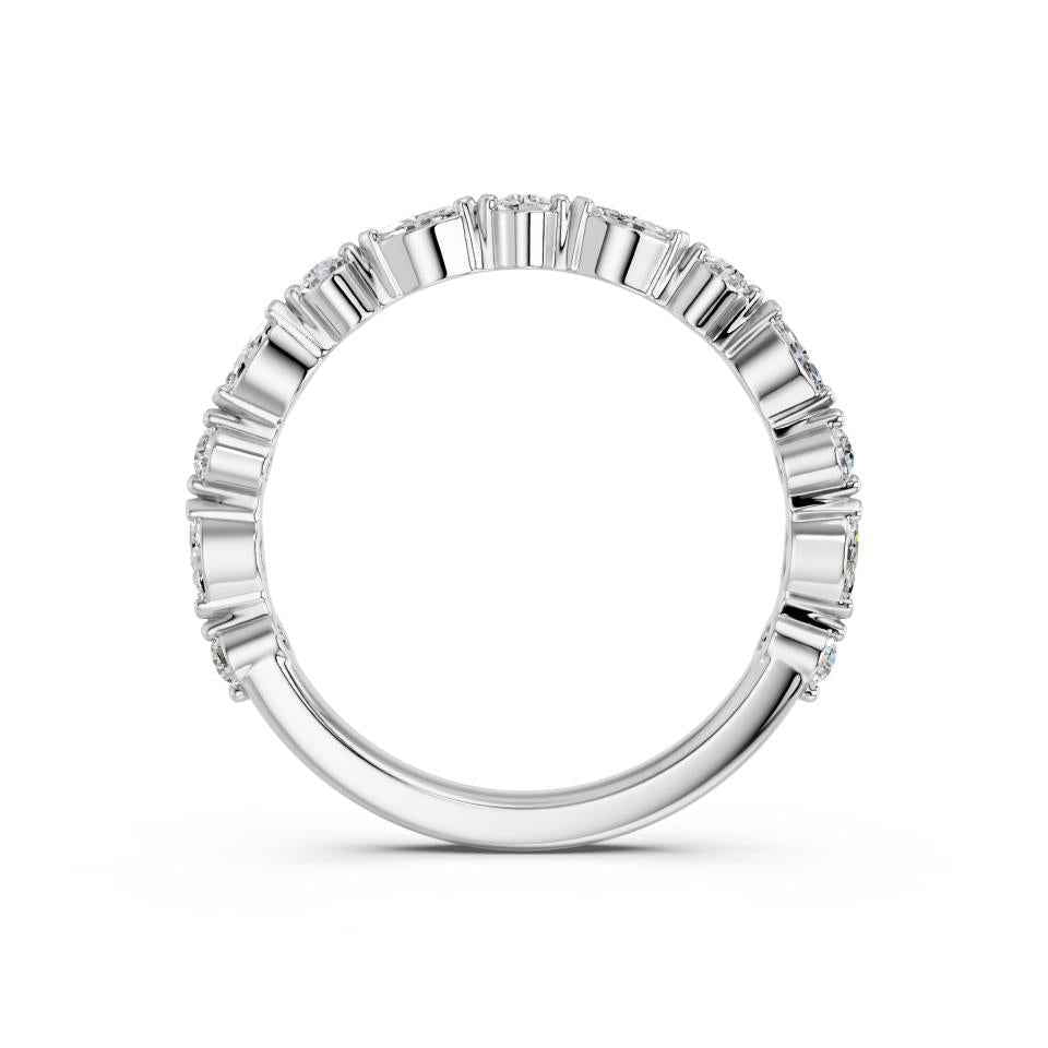MARQUISE ROUND WEDDING BAND