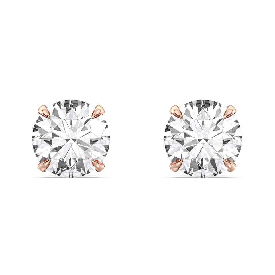 ROUND HIDDEN HALO EARRING