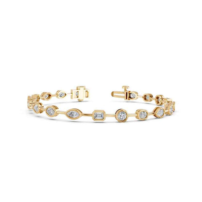 MULTISHAPE BEZEL BRACELET