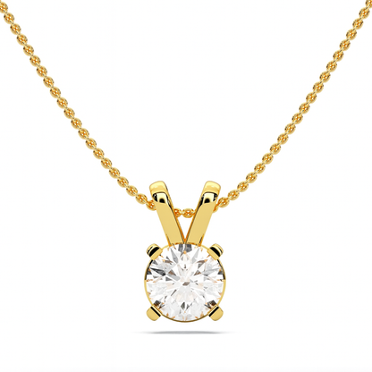 ROUND SOLITAIRE PENDANT - M&D Signature Jewels