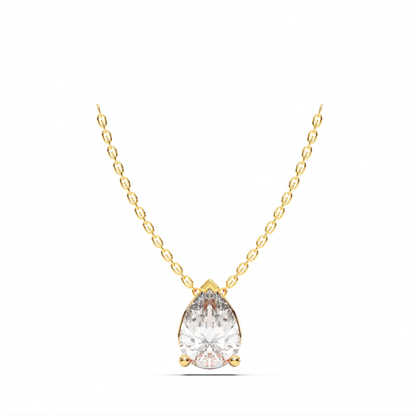 PEAR SOLITAIRE PENDANT - M&D Signature Jewels