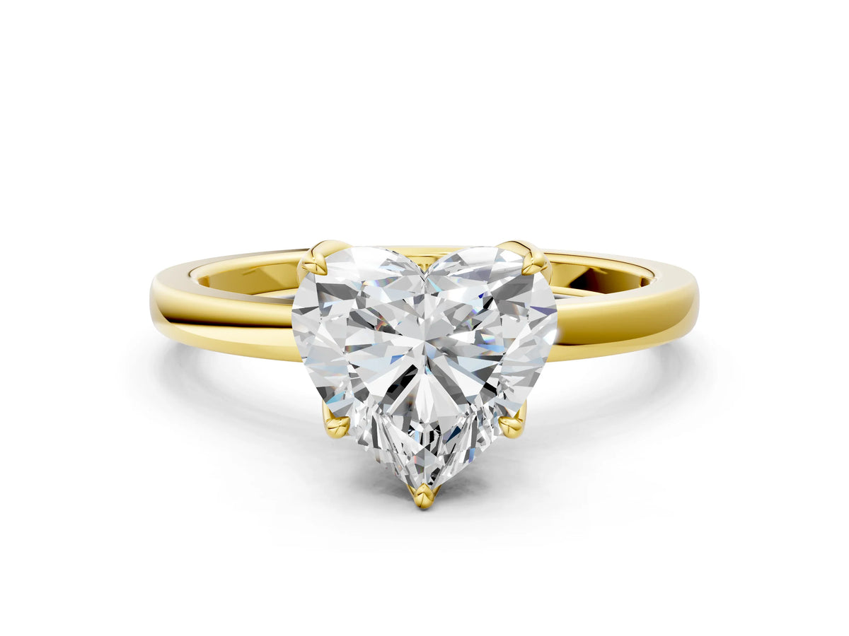 Heart engagement ring