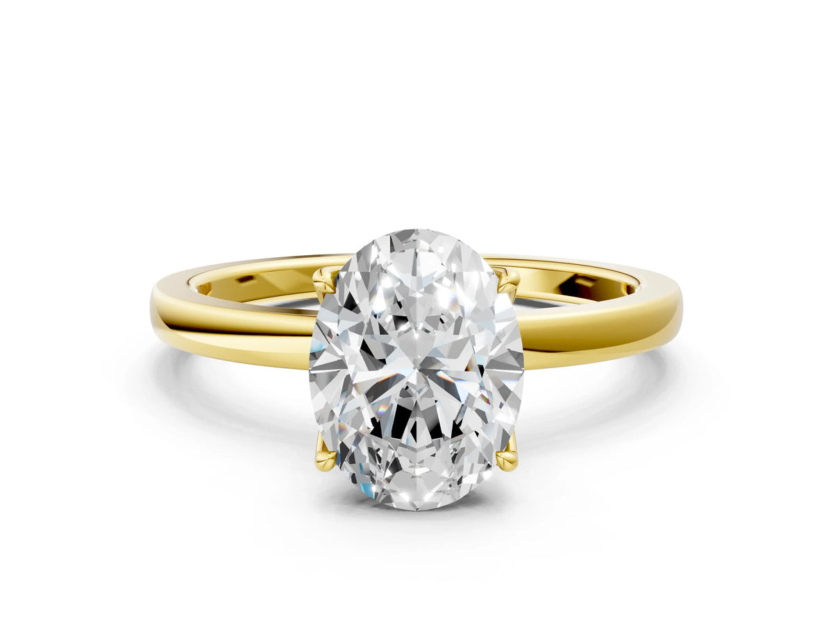 Oval engagement ring