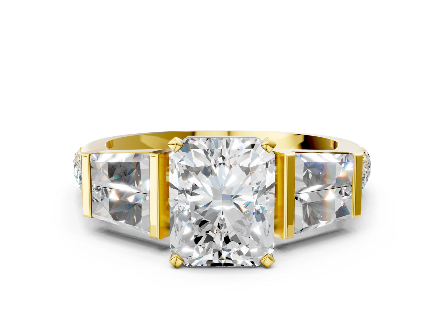 RADIANT BAGUETTE CHANNEL RING - M&D Signature Jewels