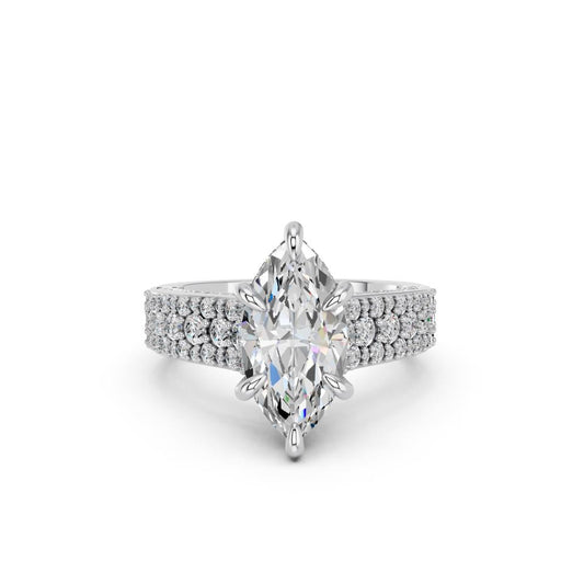 MARQUISE FANCY PAVE RING
