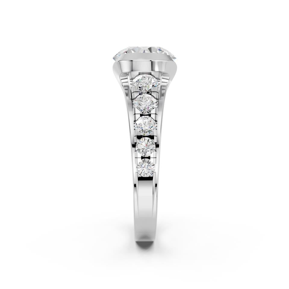 ROUND BEZEL PAVE RING