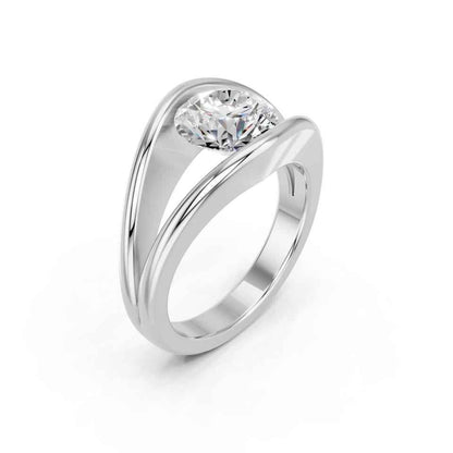 ROUND FANCY BEZEL RING