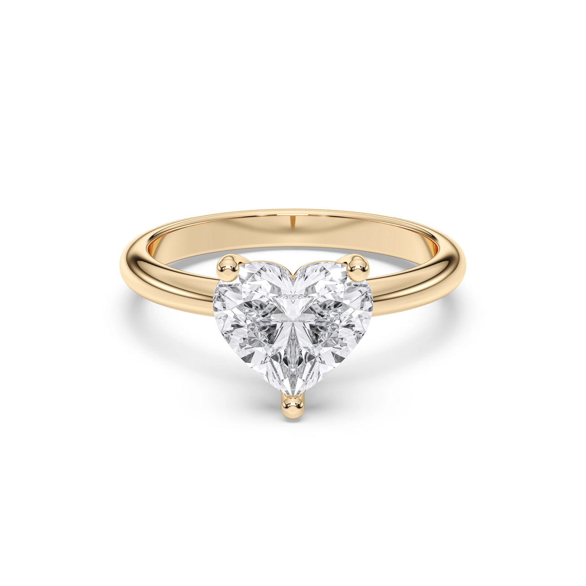 Heart engagement ring