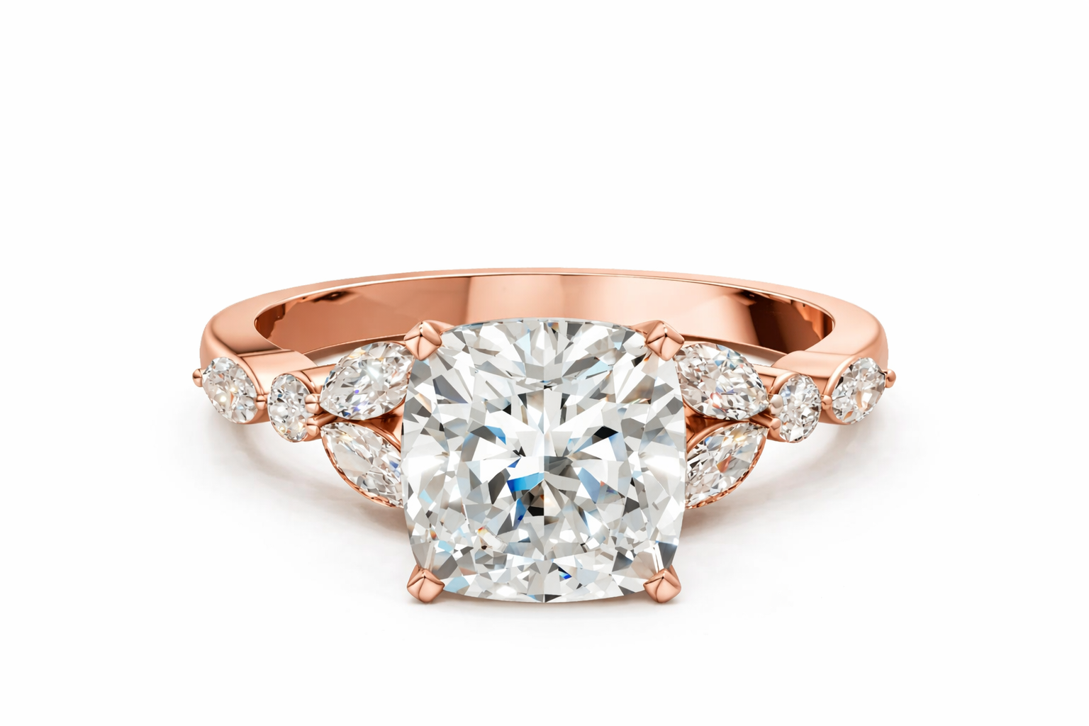 CUSHION NATURE INSPIRED RING - M&D Signature Jewels