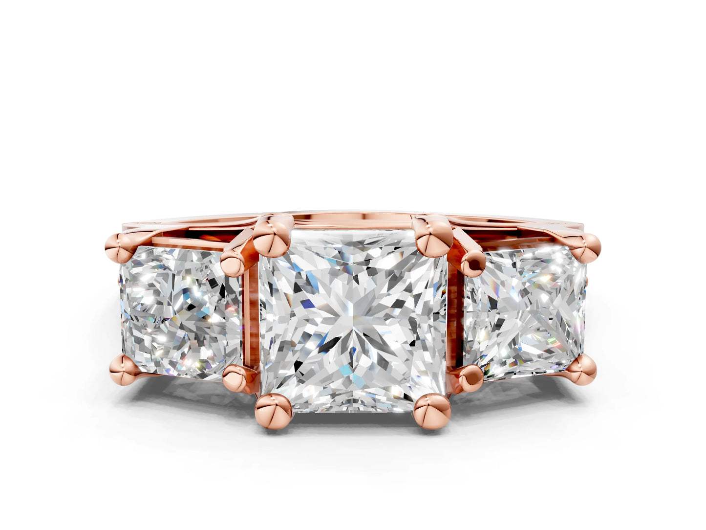 PRINCESS 3 STONE RING - M&D Signature Jewels