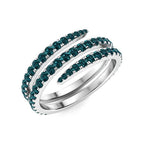 Blue Diamond Wedding Ring