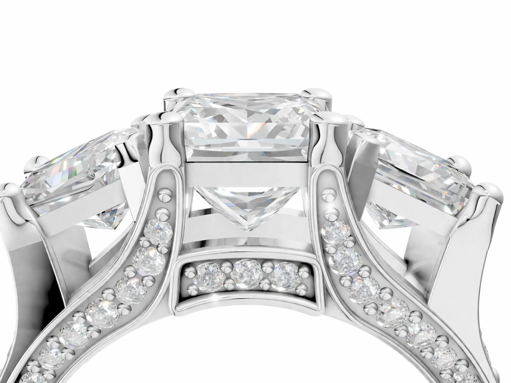 PRINCESS 3 STONE RING