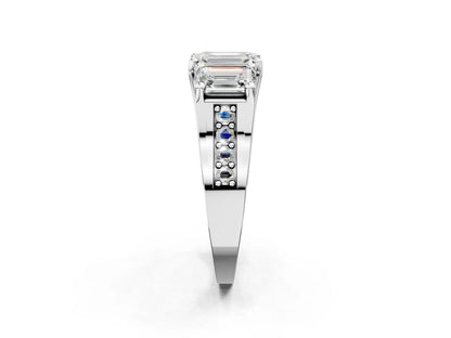 EMERALD 3 STONE RING - M&D Signature Jewels